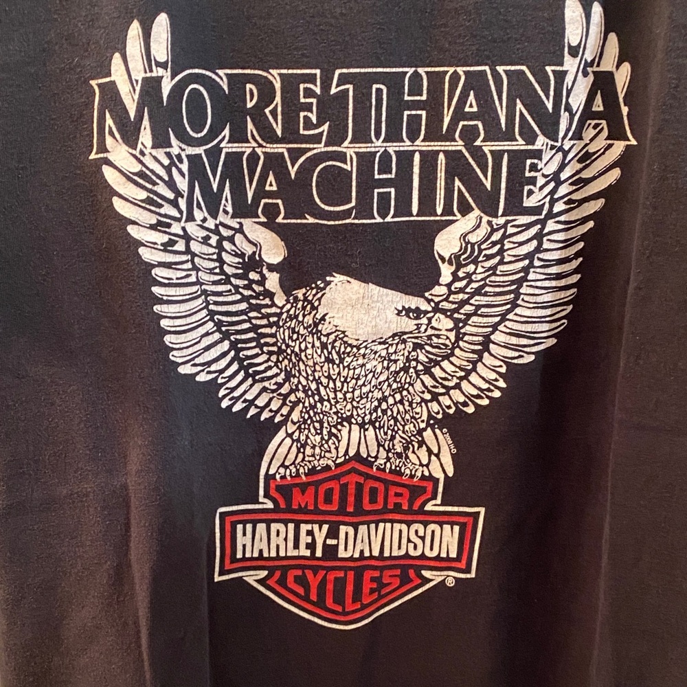 Harley-Davidson museum Black and White Eagle Tee - L